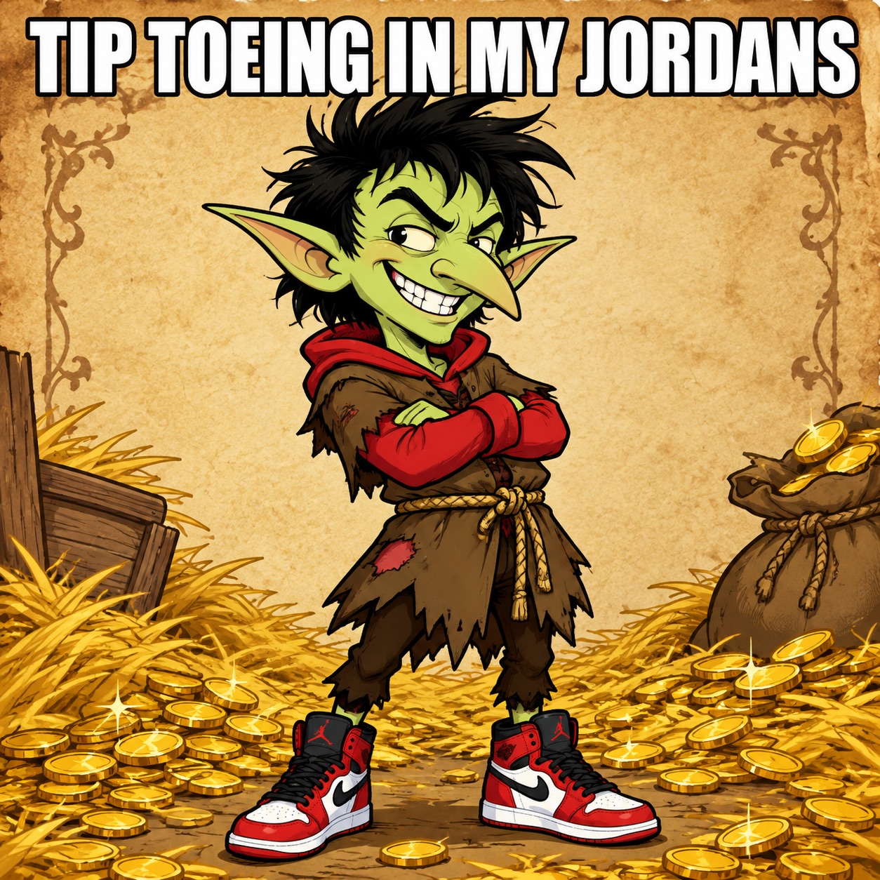 Classic Rumpelstiltskin meme card sample